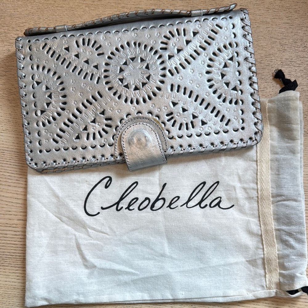 Cleobella Silver Mexicana Clutch